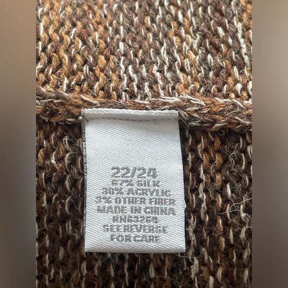 Dress barn cardigan/sweater for women’s 3/4 color:brown size:22/24 - Picture 7 of 10